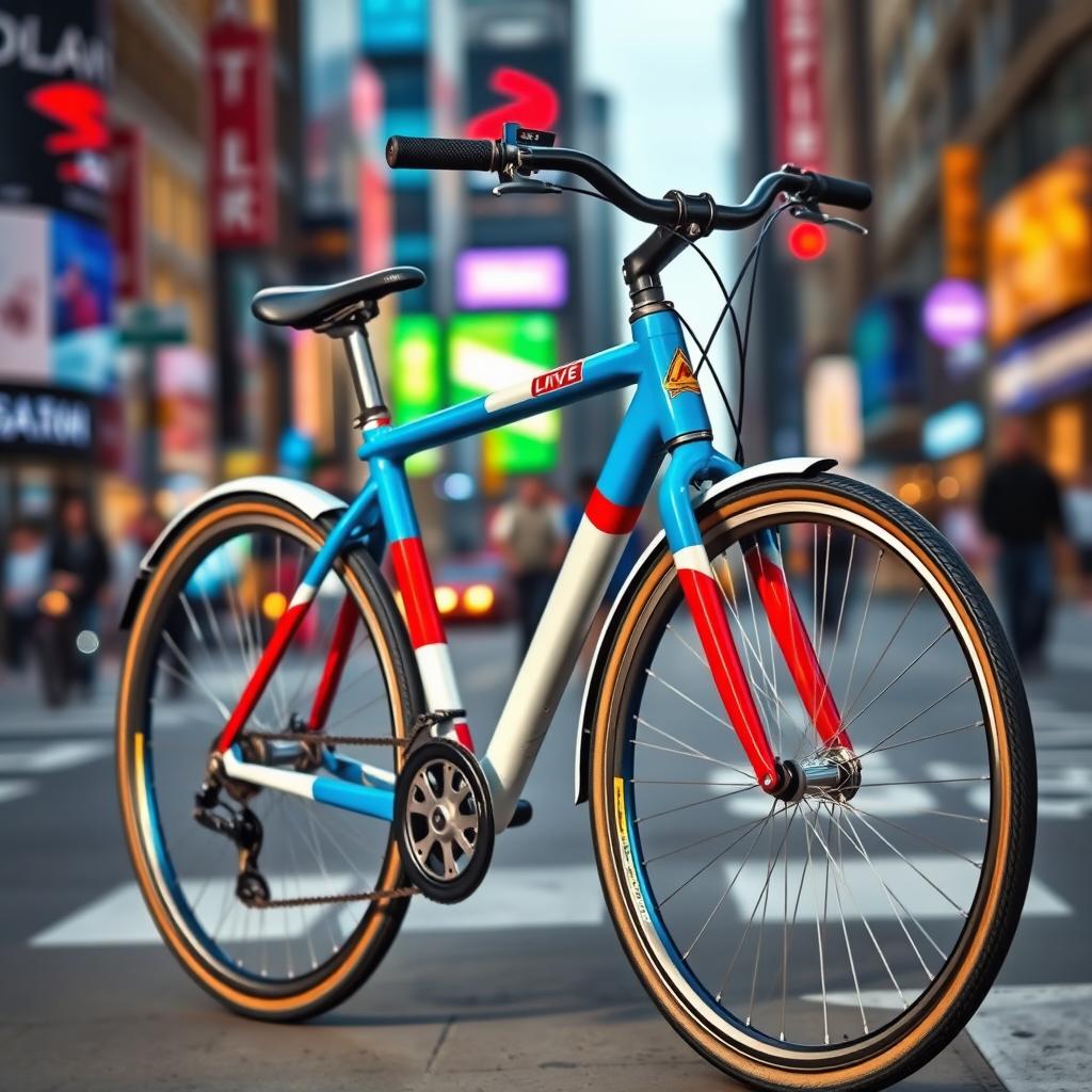 Vibrant City Bicycle: Ride in Style