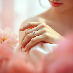 An artistic representation focusing on a part of a girl's figure, emphasizing elegance and beauty