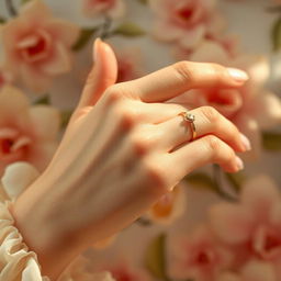 A close-up artistic representation of a girl's hand, showcasing its delicate features and elegance