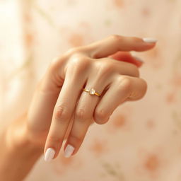 A close-up artistic representation of a girl's hand, showcasing its delicate features and elegance