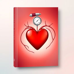 A visually striking book cover design that features a large, stylized heart at the center, symbolizing love and health