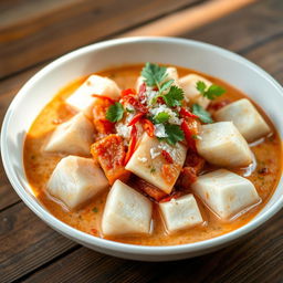 Delicious cooked fish cubes served in a creamy coconut milk sauce with rich tomato sauce, and topped with freshly grated coconut
