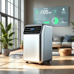 A compact, air conditioner-sized renewable energy device designed to capture carbon emissions from the air and convert them into electricity