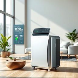 A compact, air conditioner-sized renewable energy device designed to capture carbon emissions from the air and convert them into electricity