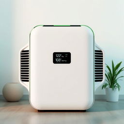 Introducing 'Carbon Cop', a compact and innovative product that effectively absorbs carbon emissions and converts them into renewable electricity