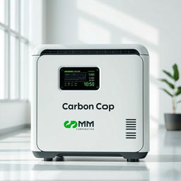 Introducing 'Carbon Cop', a revolutionary compact generator designed to capture carbon emissions and convert them into renewable electricity