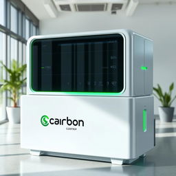 Introducing 'Carbon Cop', a revolutionary compact generator designed to capture carbon emissions and convert them into renewable electricity