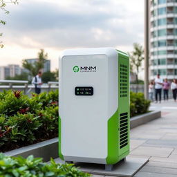 Introducing 'Carbon Cop', an innovative outdoor device by MnM Corporation designed to efficiently capture carbon emissions from the air and convert them into renewable electricity