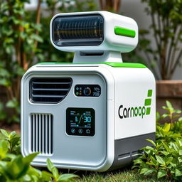 Presenting 'Carbon Cop', an innovative device that effectively sucks carbon emissions from the air and converts them into renewable electricity