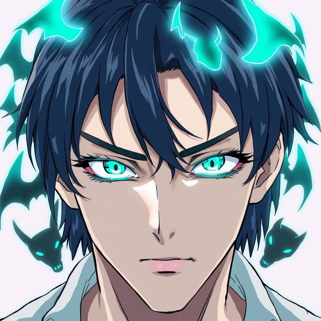 A man with medium-length dark hair and a fringe that crosses his face from left to right