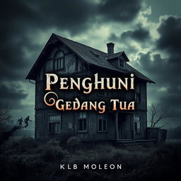 A captivating digital novel cover featuring an old, decrepit house that embodies an urban horror theme