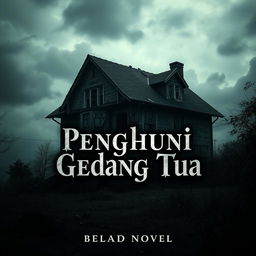 A captivating digital novel cover featuring an old, decrepit house that embodies an urban horror theme