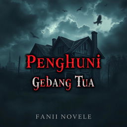 A captivating digital novel cover featuring an old, decrepit house that embodies an urban horror theme