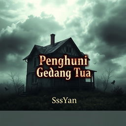 A captivating digital novel cover featuring an old, decrepit house that embodies an urban horror theme