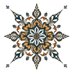 A captivating batik motif pattern design characterized by a variety of intricate and detailed shapes and motifs