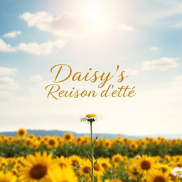 A book cover design inspired by the calming and introspective themes of 'A Gentle Reminder', but titled 'Daisy's Raison d'être'