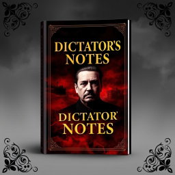 A visually striking book cover design for 'Dictator's Notes'