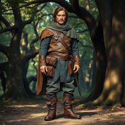 A unique depiction of a historical figure resembling a combination of medieval adventurer aesthetics with a twist of anachronism