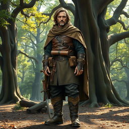 A unique depiction of a historical figure resembling a combination of medieval adventurer aesthetics with a twist of anachronism