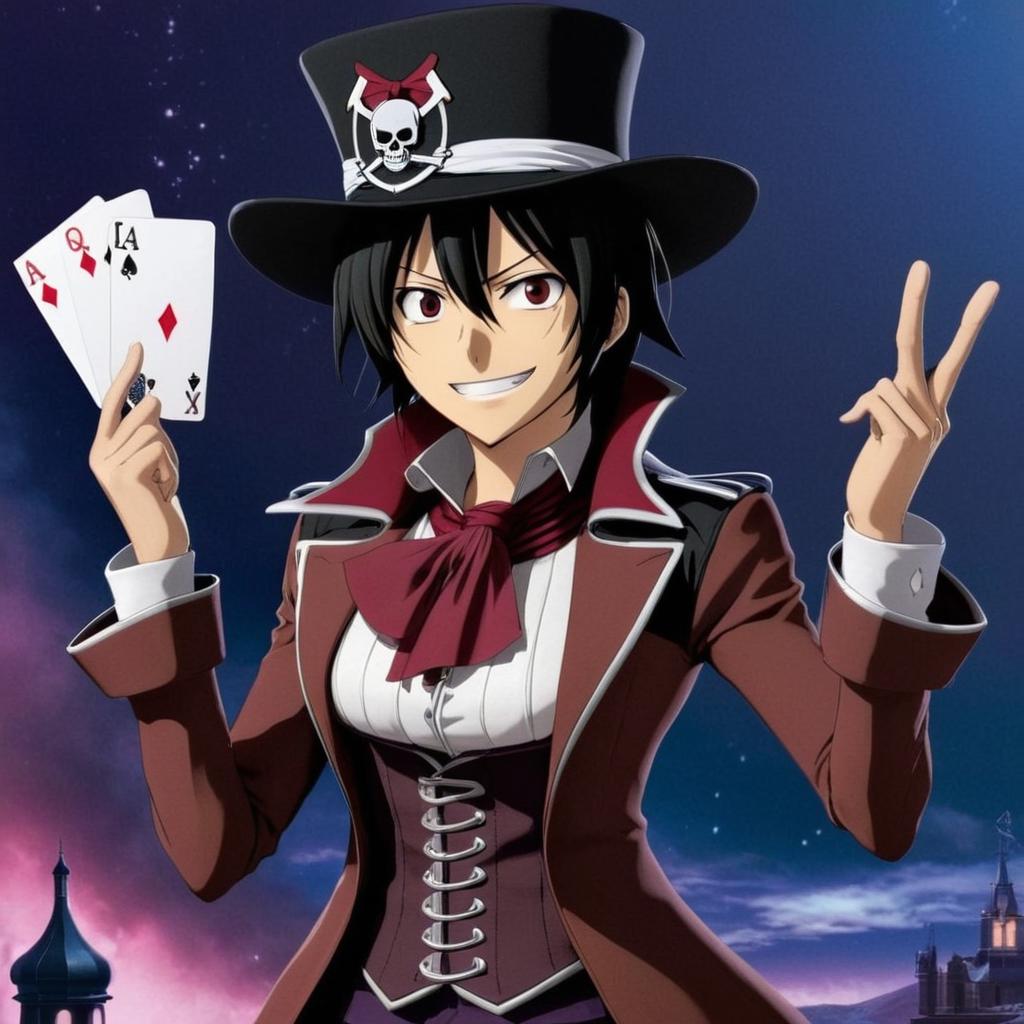 Mikasa version facilier y con cartas budu en la mano