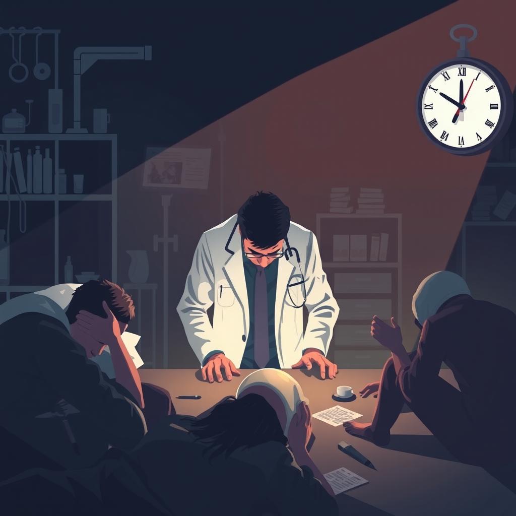 A conceptual illustration depicting the intricate relationship between forensic medicine and sleep deprivation