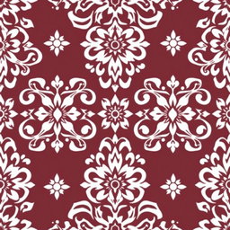 An intricate batik pattern featuring the color white, showcasing traditional motifs and designs typically found in Indonesian batik art