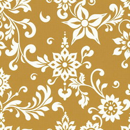 An intricate batik pattern featuring the color white, showcasing traditional motifs and designs typically found in Indonesian batik art