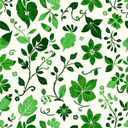 A beautiful batik pattern in varying shades of green, featuring traditional motifs that reflect the rich cultural heritage of batik