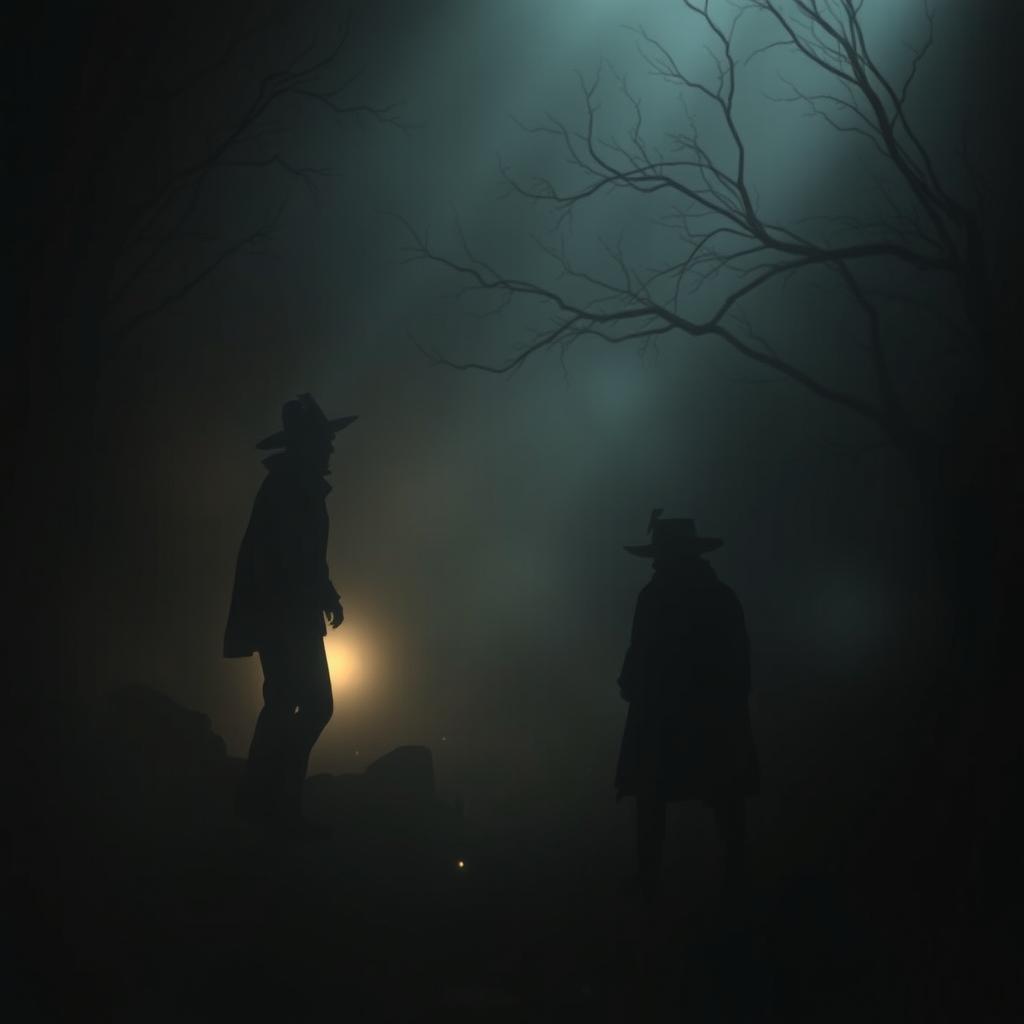 A scene set in slightly dark surroundings, featuring a mysterious vibe