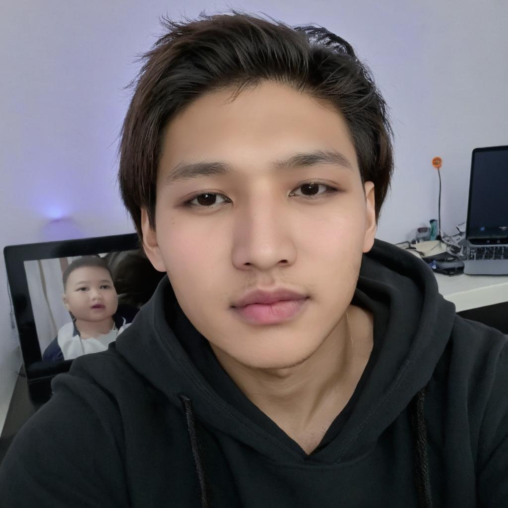 Generate a baby boy with our faces
