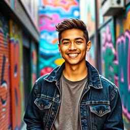 A stunning portrait of a young man named Nick Jhoel Carrillo, showcasing his charming personality