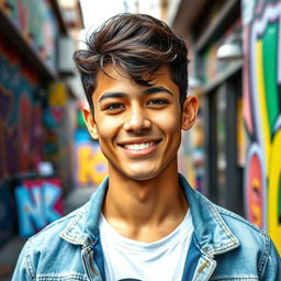 A stunning portrait of a young man named Nick Jhoel Carrillo, showcasing his charming personality