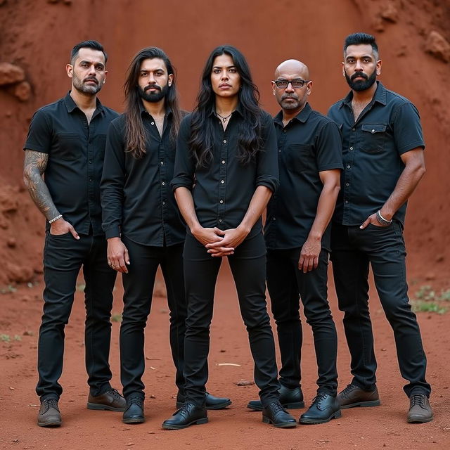 A six-member Indian metal band, consisting of three male and three female musicians, all around the age of 30