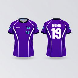 A custom table tennis jersey layout featuring a front and back design