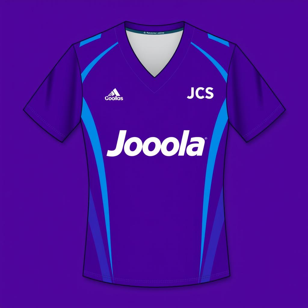 A table tennis jersey design featuring a stylish v-neck cut