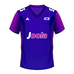 A custom table tennis jersey design featuring a v-neck style