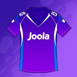 A custom table tennis jersey design featuring a v-neck style