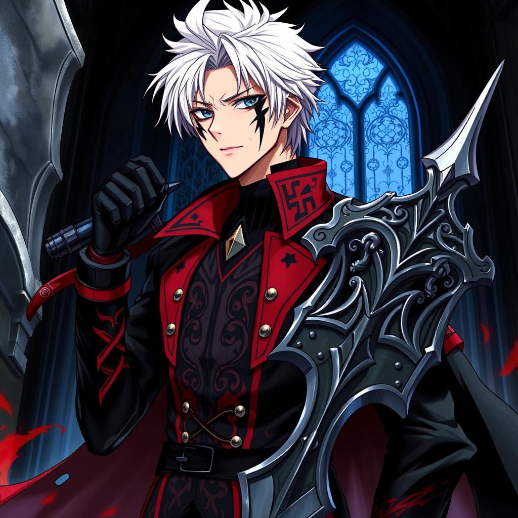 A detailed illustration of Allen Walker from D