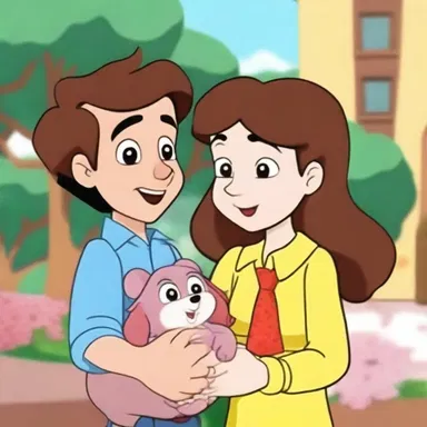 The animated show featured a heartwarming episode where the main character became an adoptive parent to a lovable and mischievous little creature.