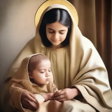 In some religious texts, there are stories of saints who were adoptive parents, exemplifying selfless love and compassion towards children in need.