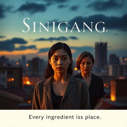 A dramatic and emotional movie poster depicting the confrontation between Liza and her father's mistress