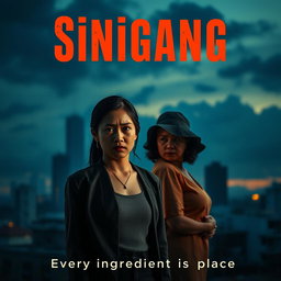 A dramatic and emotional movie poster depicting the confrontation between Liza and her father's mistress