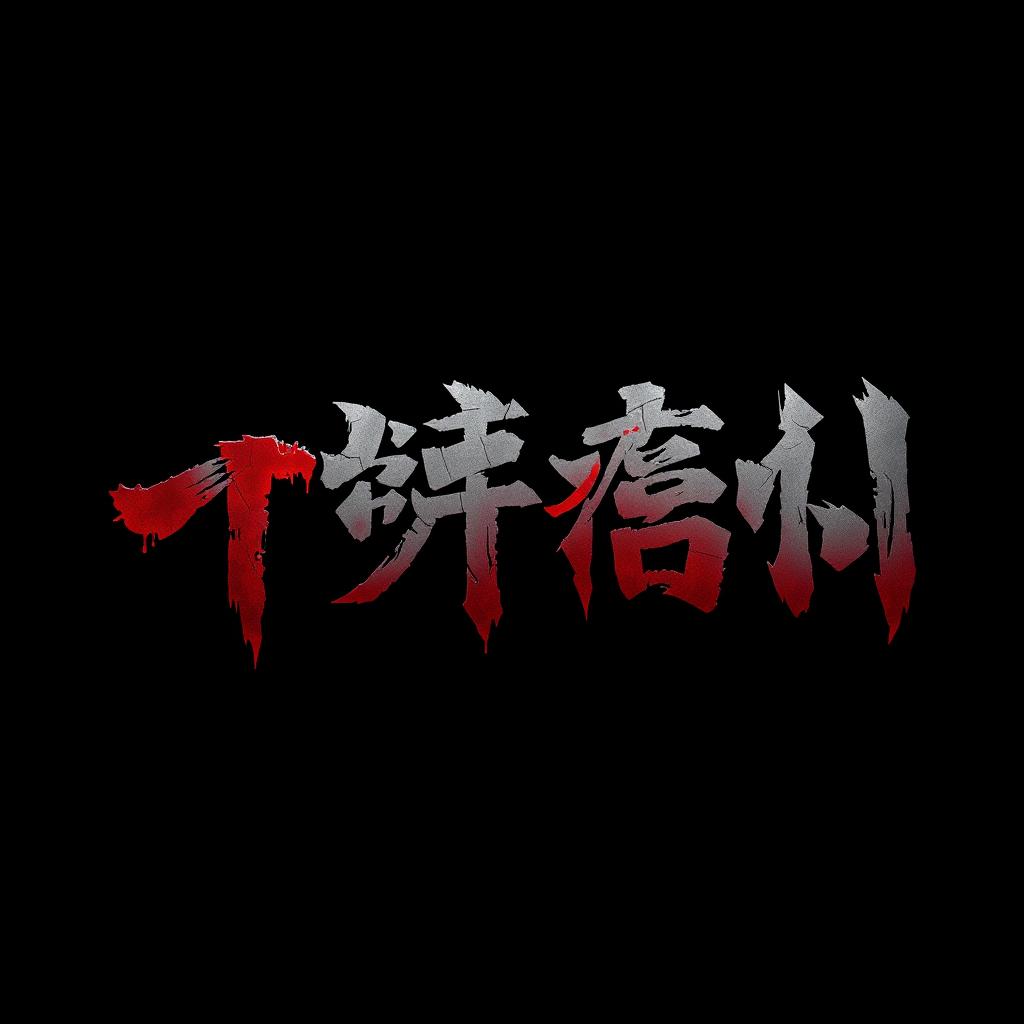 A spine-tingling typography design for the word 'নখের আচড়', featuring jagged, sharp, claw-like edges that evoke a sense of danger and menace