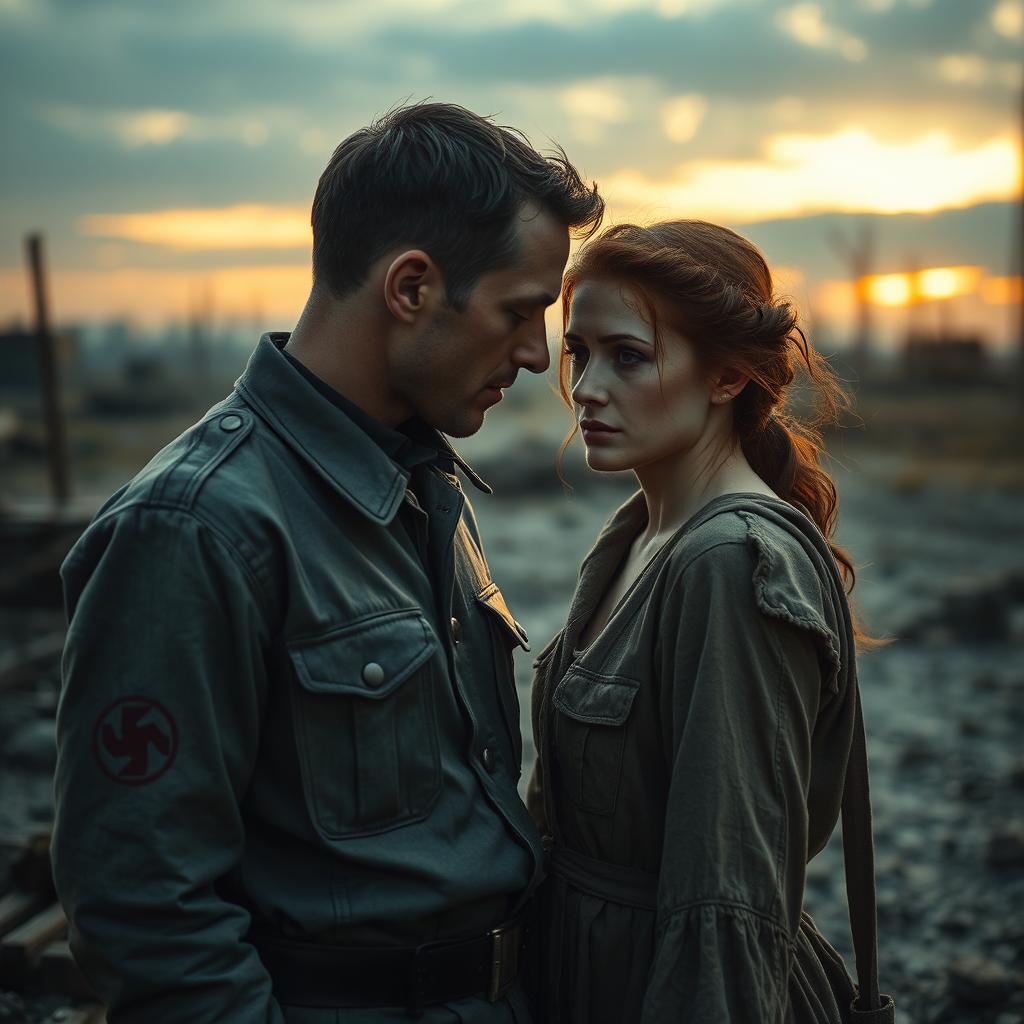 A poignant love story between an ex-Nazi soldier and a former concentration camp prisoner, set against a backdrop of post-WWII Europe