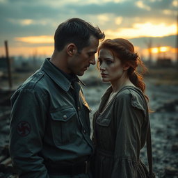 A poignant love story between an ex-Nazi soldier and a former concentration camp prisoner, set against a backdrop of post-WWII Europe