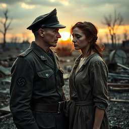 A poignant love story between an ex-Nazi soldier and a former concentration camp prisoner, set against a backdrop of post-WWII Europe
