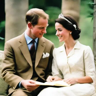 The historian described the royal couple's love story adorably, with passionate letters and romantic gestures.