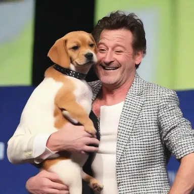 The comedian told a joke about a puppy that was doing tricks adorably, bringing laughter to the audience.