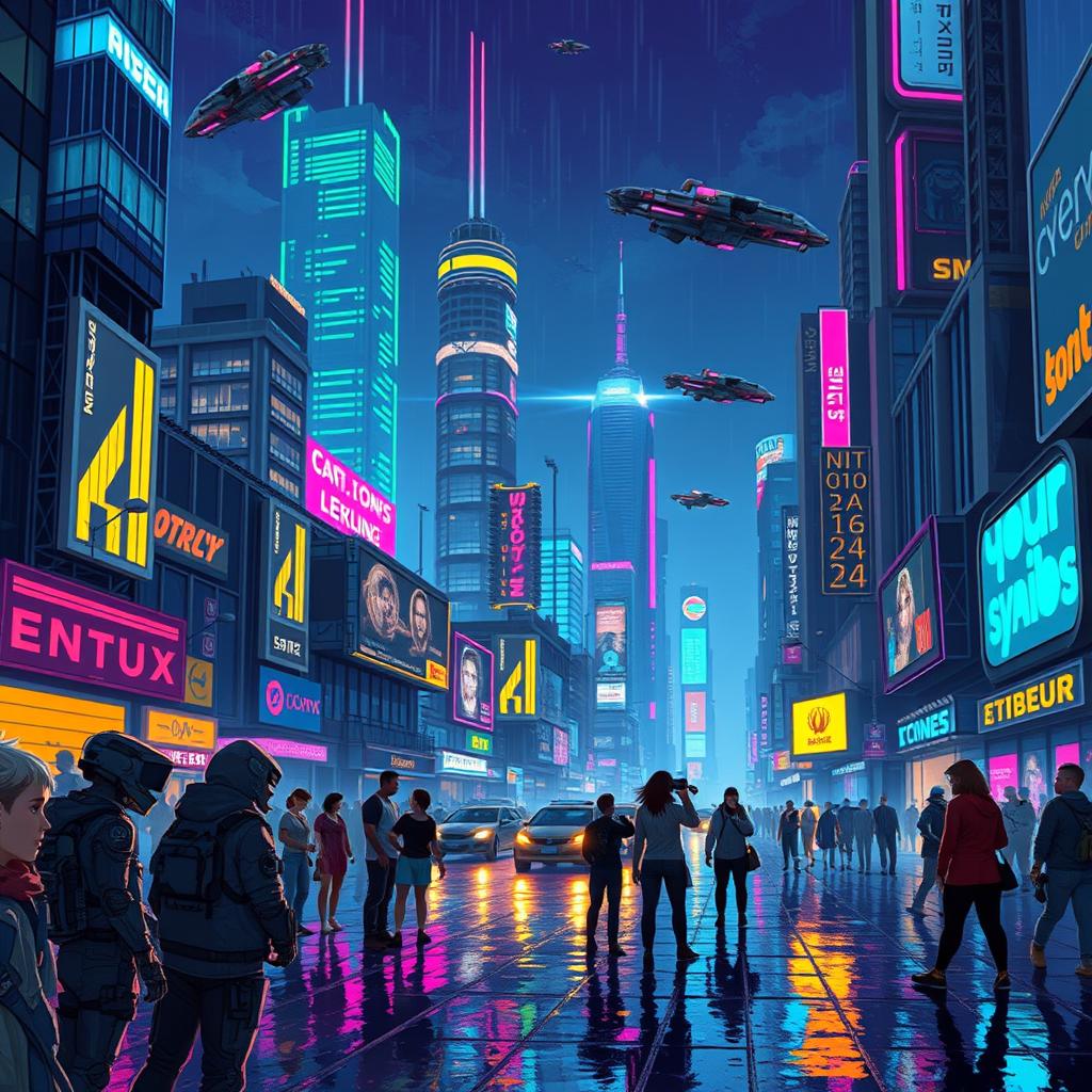 Dive into a Futuristic Cyberpunk Pixel Art World