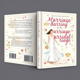 A beautifully designed book cover about marriage featuring a whimsical map as the background
